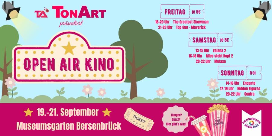 Open Air Kino im Museumsgarten