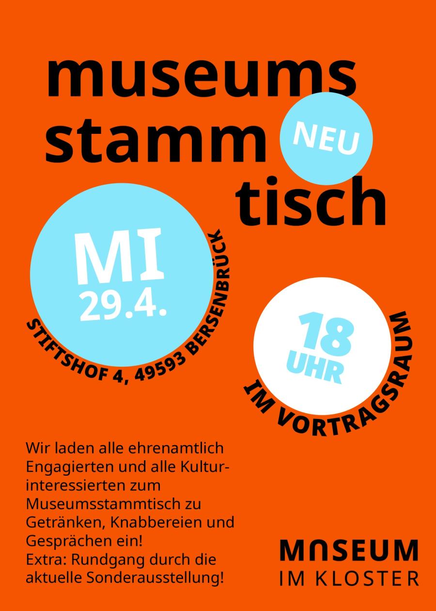 Plakat Museumsstammtisch 29.4.