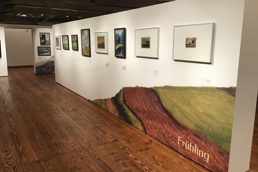 Franz Hecker hat unter anderem den Frühling im Osnabrücker Land in seinen Bildern eingefangen. Diese und andere Werke seines Schaffens sind noch bis zum 14. April im Museum im Kloster in Bersenbrück zu sehen.  Foto: Landkreis Osnabrück